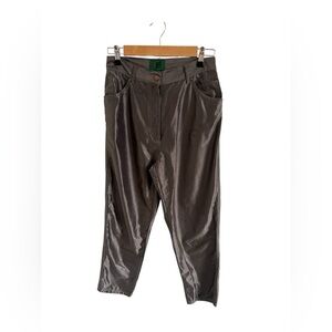 Vintage 90s Jean Paul Gaultier Junior Metallic Silver Disco Pants